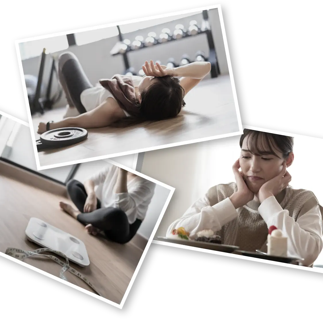 ダイエットで挫折している様子